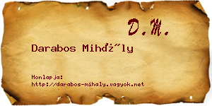 Darabos Mihály névjegykártya